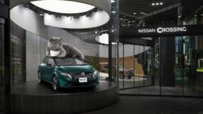 中谷美紀主演×空気階段・水川かたまり脚本　日産オーラ短編ドラマ『3メートルの猫』が配信開始、銀座には“実物大猫”が出現！