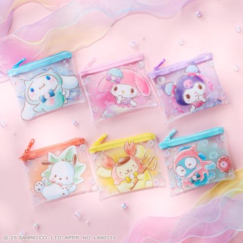 サンリオ「ナムコdeハロウィン2025～マーメイドファンタジー～」フラットビニールポーチ