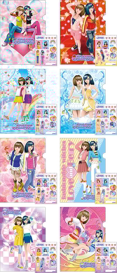 セガ ラッキーくじ「オシャレ魔女 ラブ and ベリー ~アンコール~」E賞:いつもいっしょ♪クリアファイルandステッカーセット