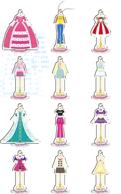 セガ ラッキーくじ「オシャレ魔女 ラブ and ベリー ~アンコール~」C賞:ドレスアップ♪アクスタキーチェーン