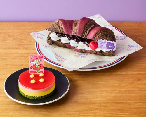「ポケットモンスター×プロント」フラベベのフランボワーズと苺のケーキ/ゲンガーのクロワッサンサンド~ブルーベリーヨーグルト~