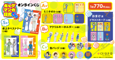 『増田こうすけ劇場 ギャグマンガ日和GO』オンラインくじ ラインナップ