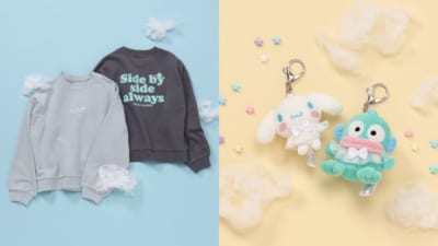 「サンリオキャラクターズ×and ST」GLOBAL WORK×ハローキティ・ハンギョドン・シナモロール