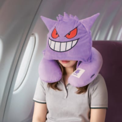 「ポケットモンスター×gowell」フード付きネックピロー ゲンガー