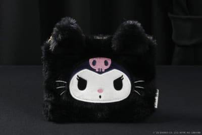 「ねこねこ×クロミ」クロミの黒ねこファーポーチ(ブラウにゃー2個入)