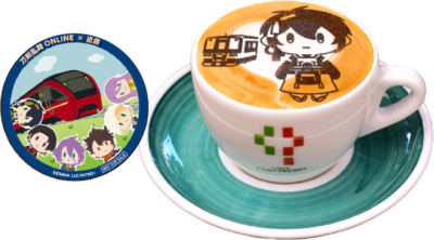 「刀剣乱舞×近畿日本鉄道」コラボカプチーノ