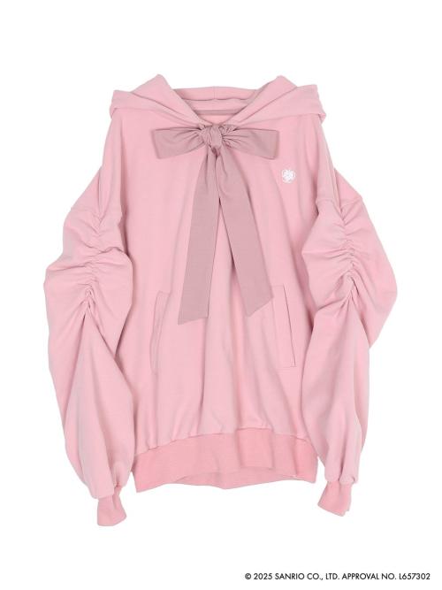 「フラガリアメモリーズ×ZOZOTOWN」【RED BOUQUET × dazzlin】 リボンドッキングオーバーフーディ