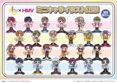 「A3!×HMV POP UP SHOP」ミニキャラ