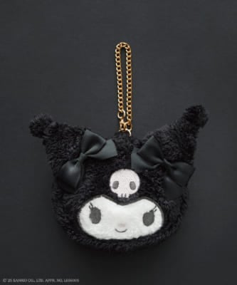 「サンリオ×Maison de FLEUR」クロミコラボ商品&nbsp;KUROMIフェイスポーチチャーム