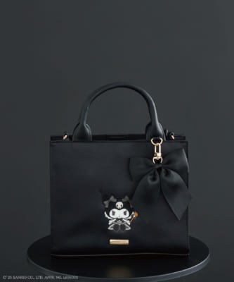 「サンリオ×Maison de FLEUR」クロミコラボ商品&nbsp;KUROMI 2Wayトートバッグ