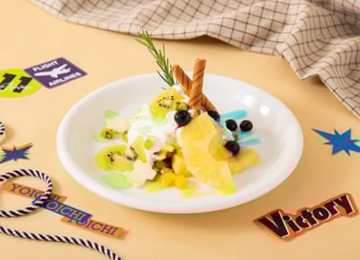 「BLUE LOCK CAFE SPECIAL TRIP」潔&蜂楽&凛 パフェ