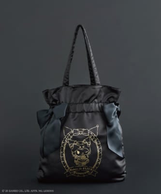 「サンリオ×Maison de FLEUR」クロミコラボ商品&nbsp;KUROMIダブルリボントートバッグ