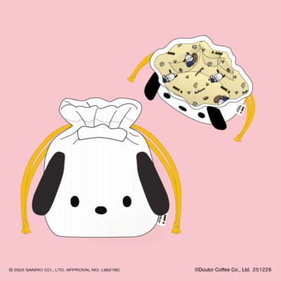 「ポチャッコ×ドトールコーヒー」オリジナル巾着