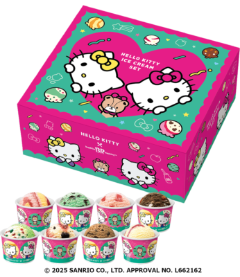 サンリオ×サーティワン「HELLO KITTY Loves ICE CREAM」ハローキティ アイスクリームセット