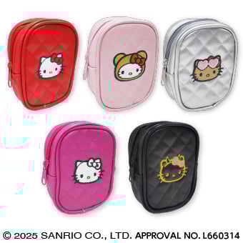 タイトー「ハローキティ Myハローキティキャンペーン」ハローキティ Myハローキティキルト刺繍ポーチ