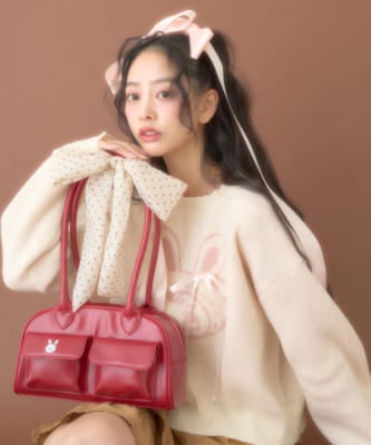 「ナルミヤキャラクターズ POP UP SHOP」Mi-je×ベリエちゃん リボンボストンバッグ 