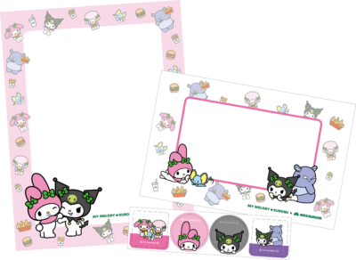 「サンリオ×モスバーガー」おてがみセット(マイメロディ&クロミ)