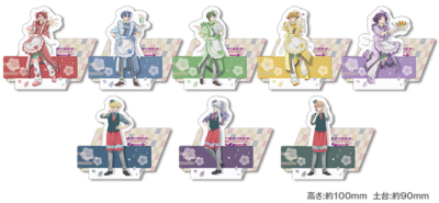 「美男高校地球防衛部ハイカラ!×ラウンドワン」前半期間ノベルティ:スタンディコースター