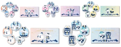 Happyくじ「Sanrio characters Holiday Collection」H賞 ミニケース付ステッカーSET