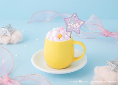 「LittleTwinStars Cafe」ふわふわ雲のホットコーヒー