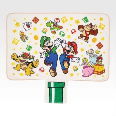 一番くじ「スーパーマリオ いつも一緒マリオ＆フレンズ」C賞 収納ポケット付きブランケット