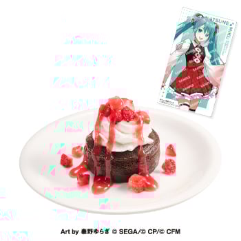 「プロセカ×スシロー」コラボ限定ステッカー付き デザート