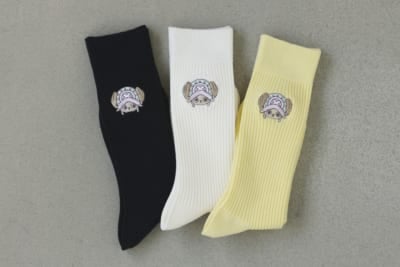 「ONE PIECE×靴下屋」CHOPPER'sコラボ 刺繍スリークォーターソックス