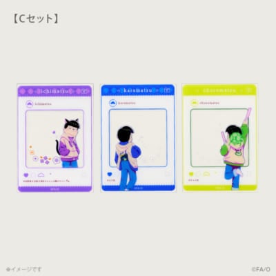 「おそ松さん×こてっちゃん」おそ松さんクリアカード3枚セット