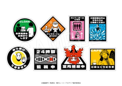 『ヒロアカ』「渋谷ヒーローズミッション」ホテル案内ステッカーセット