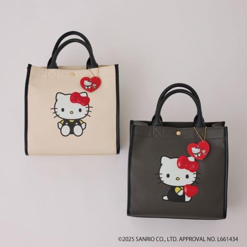 「ロペピクニック×サンリオ」アクリルチャーム付きトートバッグ