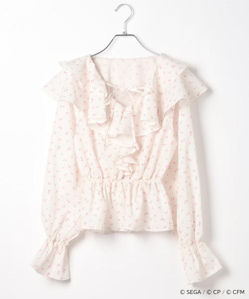「プロセカ×ZOZOTOWN」ラッフルリボンブラウス