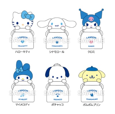 「サンリオ×ローソン」ミルク缶ぬいぐるみ