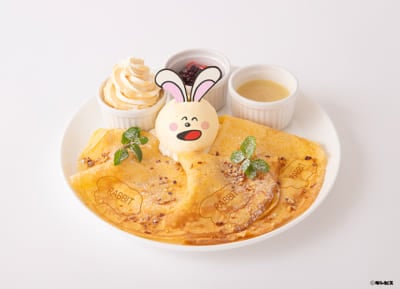 「たべっ子どうぶつLAND CAFE」うさぎさんのとろけるしあわせクレープ