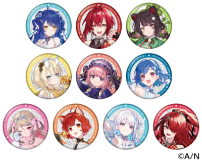 「にじさんじ 8th Anniversary フェア in animate」ランダムグリッター缶バッジ