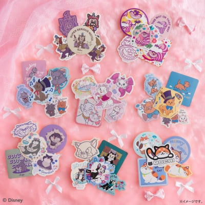 Happyくじ「Disney にゃん・にゃん・にゃん」H賞：ダイカットステッカーセット