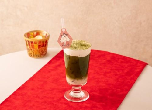 名探偵コナンカフェ 横溝重悟の抹茶ラテ