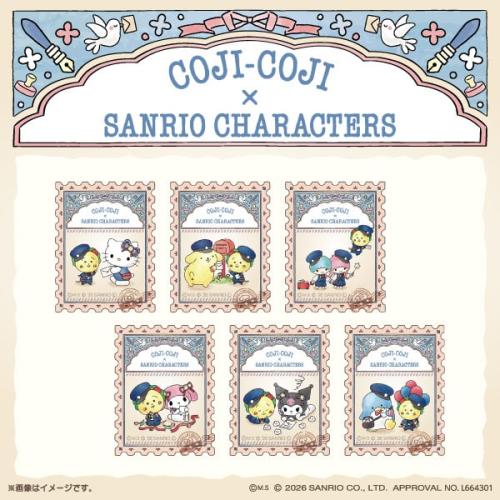 コジコジ×サンリオキャラクターズ オリジナル切手風ステッカーセット 全6柄