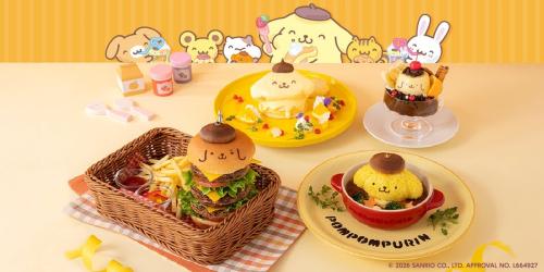 ポムポムプリンのおうちこもりカフェ フードメニュー集合
