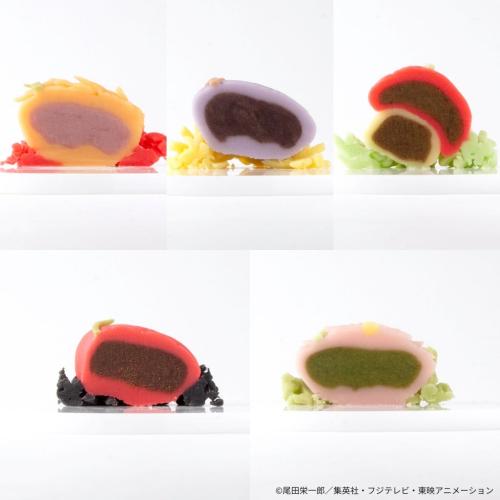 『ONE PIECE』悪魔の実 練り切り和菓子 断面図 4種