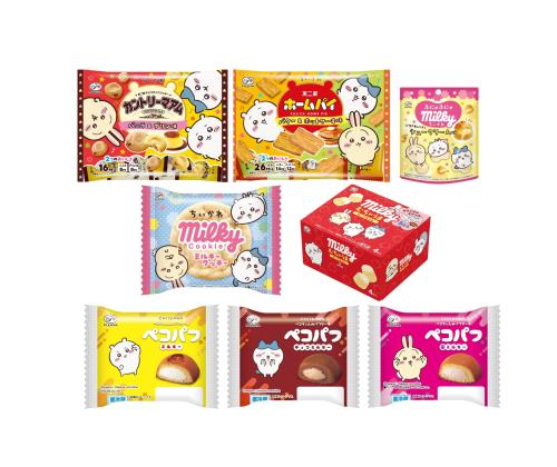 ちいかわ×不二家コラボ商品ラインナップ