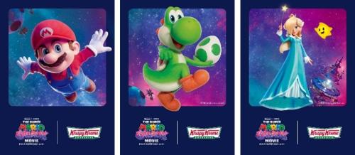 映画スーパーマリオギャラクシー×クリスピー・クリーム・ドーナツ 限定ステッカー全3種