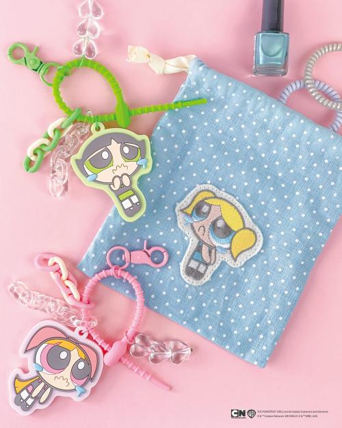 The Powerpuff Girls チャーム・キーホルダー＆巾着