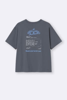 パペットスンスン×GU グラフィックTシャツ グレー バックプリント