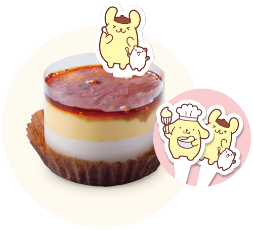プリンケーキ（ピック付き）