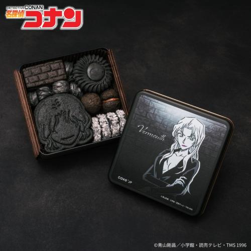 「名探偵コナン」黒ずくめの組織クッキー缶 ベルモット 缶＋クッキー