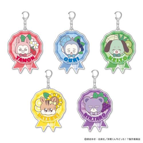 ロゼット風アクリルキーホルダー 全5種