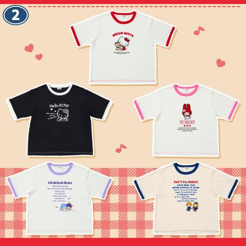 『いつまでもサンリオ』Tシャツ ハローキティ・マイメロディ・リトルツインスターズ・パティ&ジミー 全5種