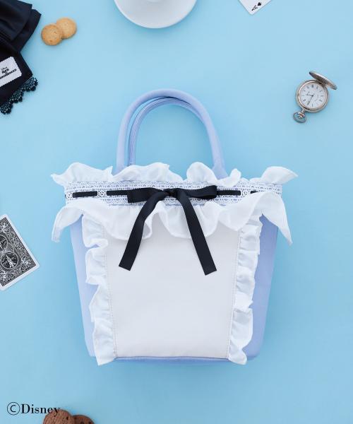 Alice レースリボントートバッグ Light Blue