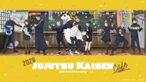 『呪術廻戦』アニメ5周年記念「呪術廻戦カフェ2026 5th Anniversary」が7月9日開催!お祝いパーティーの描き下ろしイラスト登場