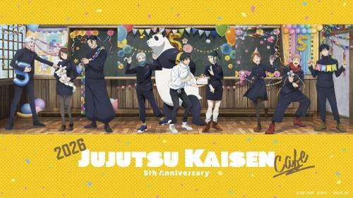 呪術廻戦カフェ2026 5th Anniversary 描き下ろしキービジュアル